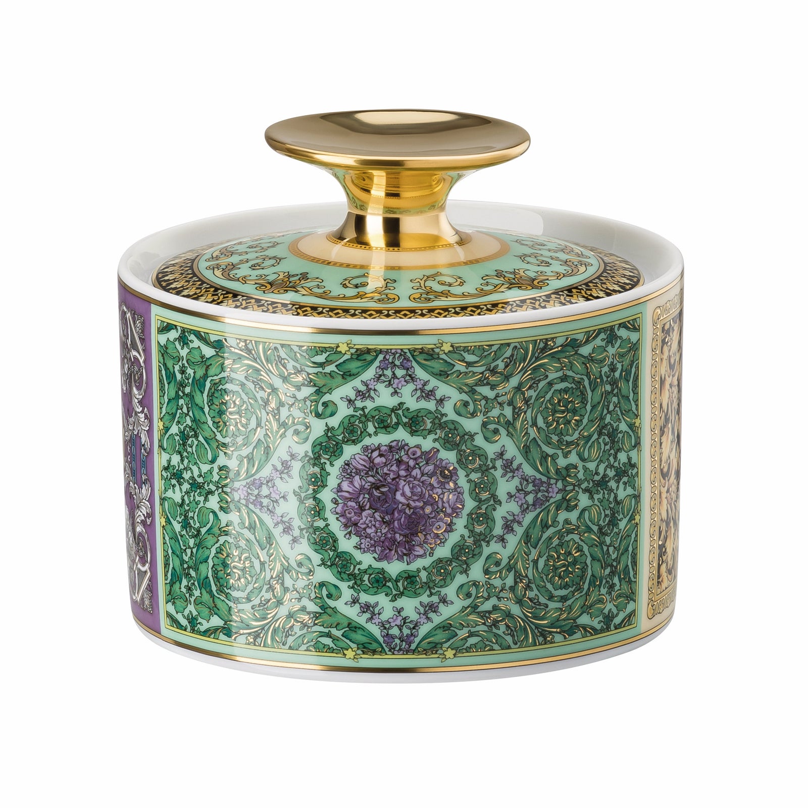 Versace Barocco Mosaic Sugar Bowl-Goviers