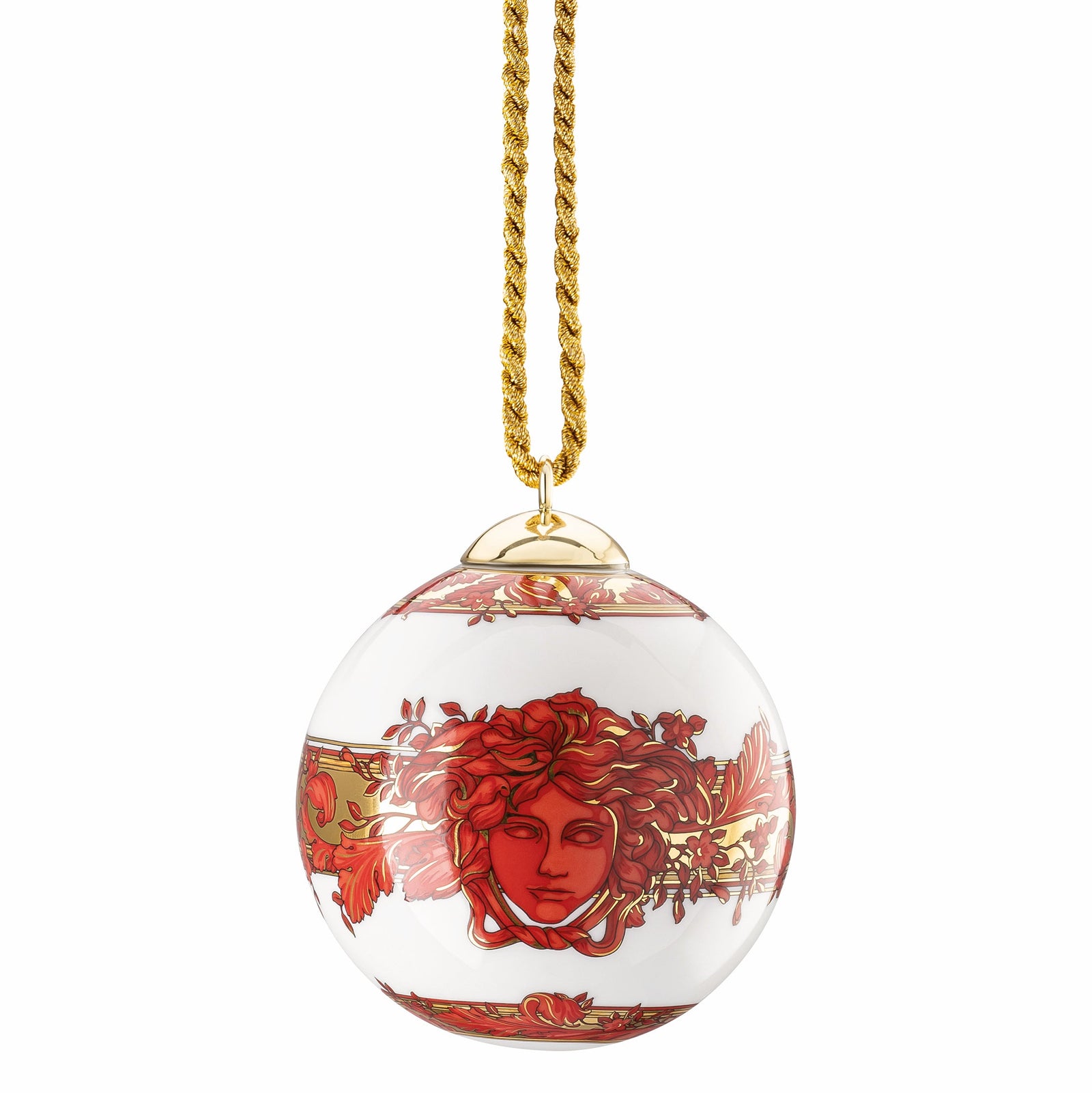 Versace Medusa Garland Red Bauble-Goviers