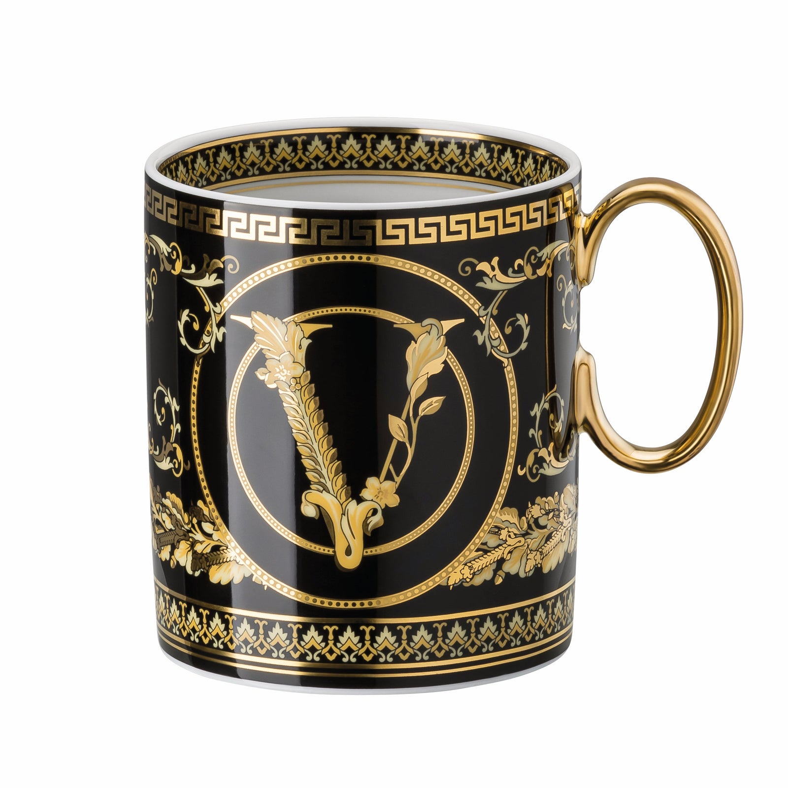 Versace Virtus Gala Black Mug 300ml-Goviers