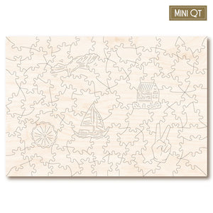 Victory Wooden Puzzles A Coastal Village MINI QT Jigsaw