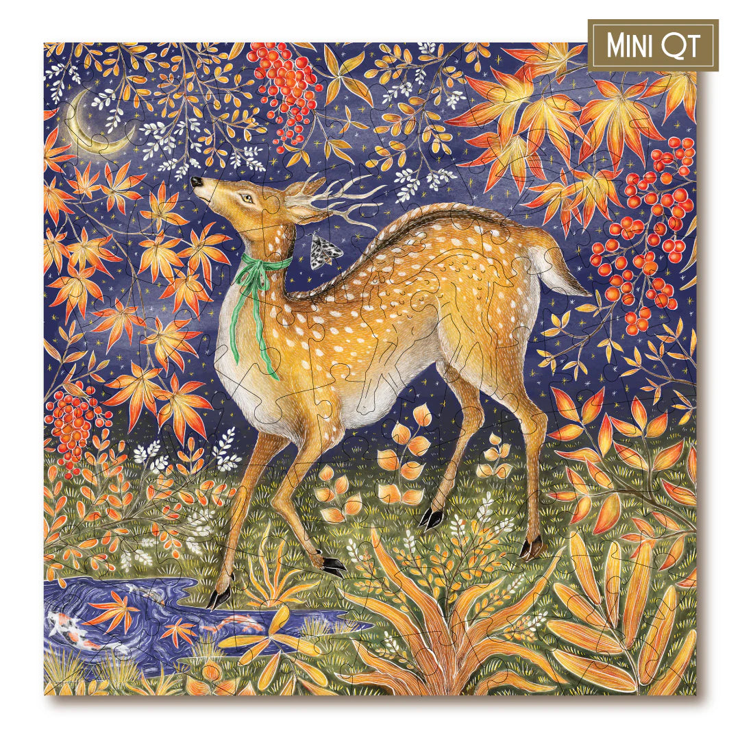 Victory Wooden Puzzles Autumn Deer MINI QT Jigsaw-Goviers