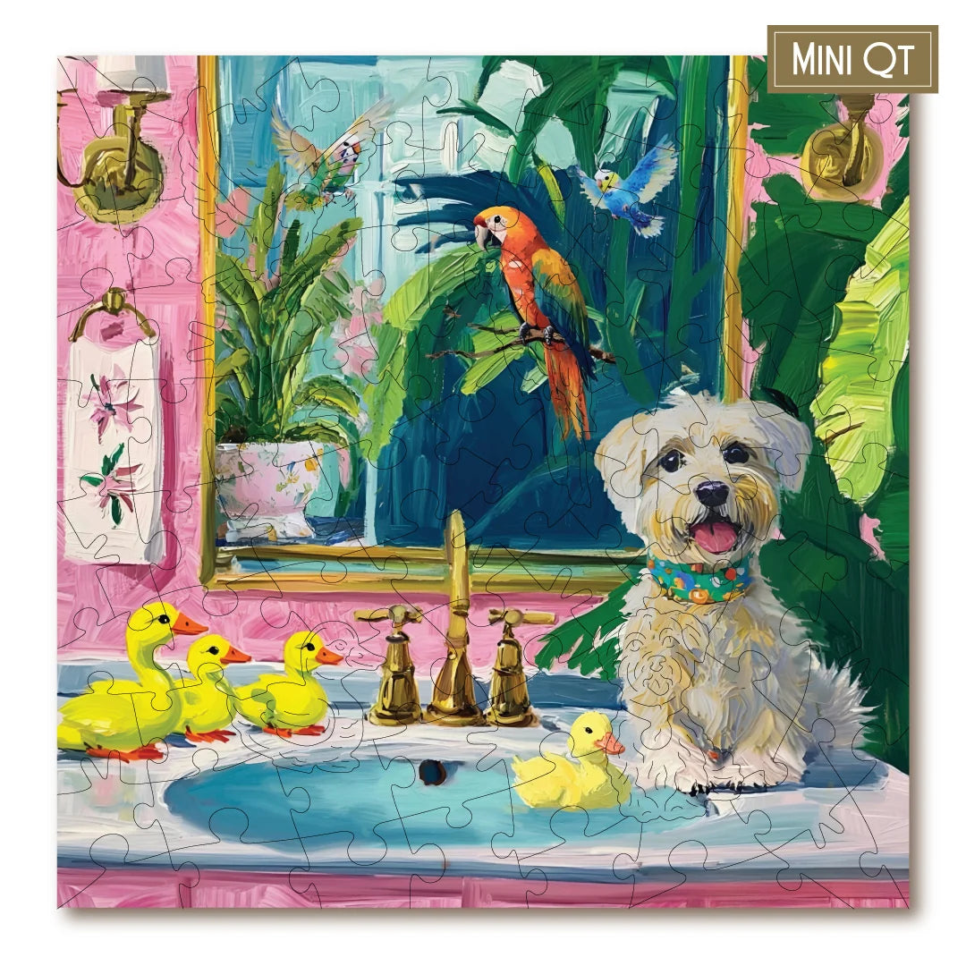 Victory Wooden Puzzles Bathtime Buddies MINI QT Jigsaw-Goviers
