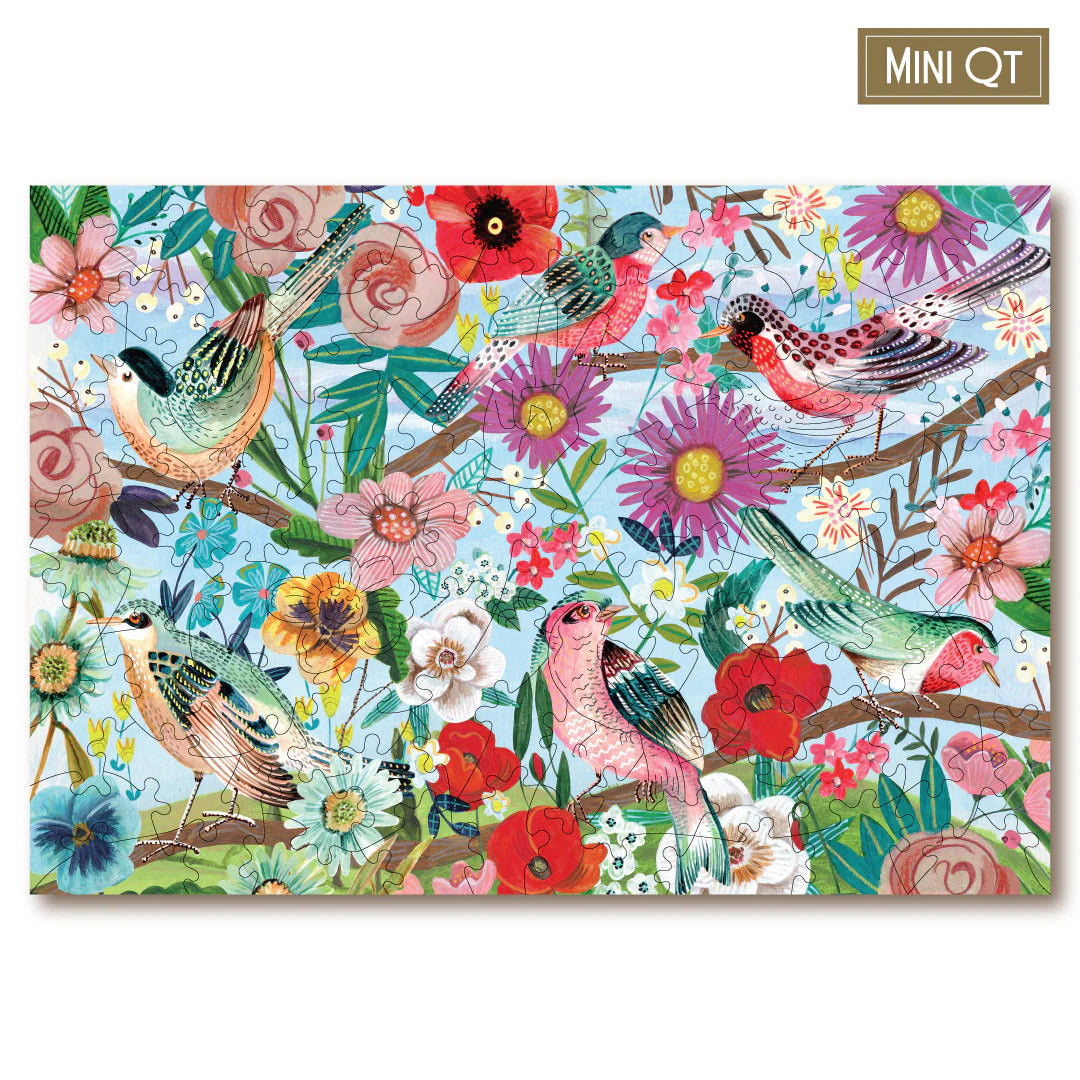 Victory Wooden Puzzles Birds In Bloom MINI QT Jigsaw-Goviers