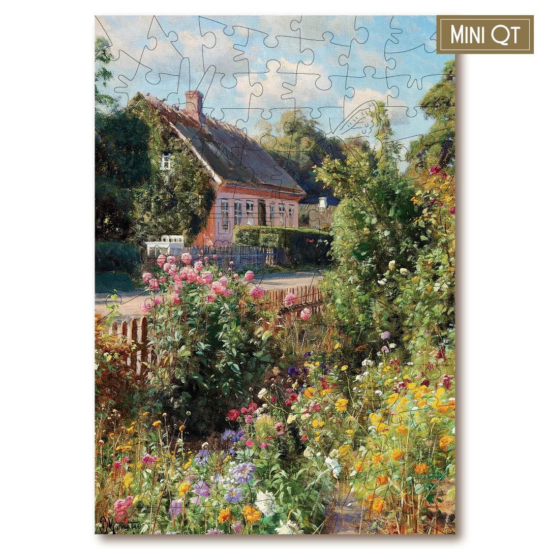 Victory Wooden Puzzles Blooming Cottage Garden Mini QT-Goviers
