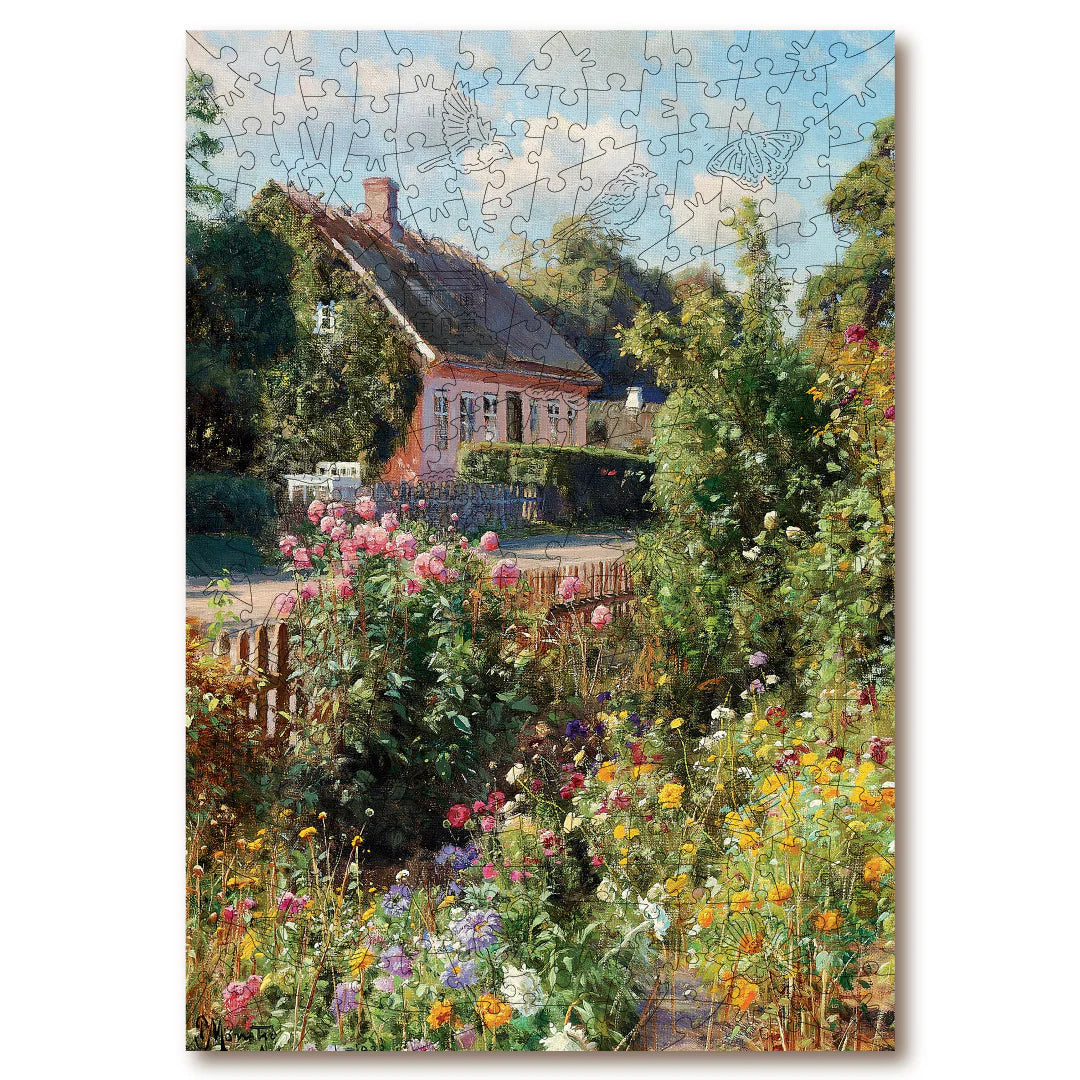 Victory Wooden Puzzles Blooming Cottage Garden Puzzle-Goviers