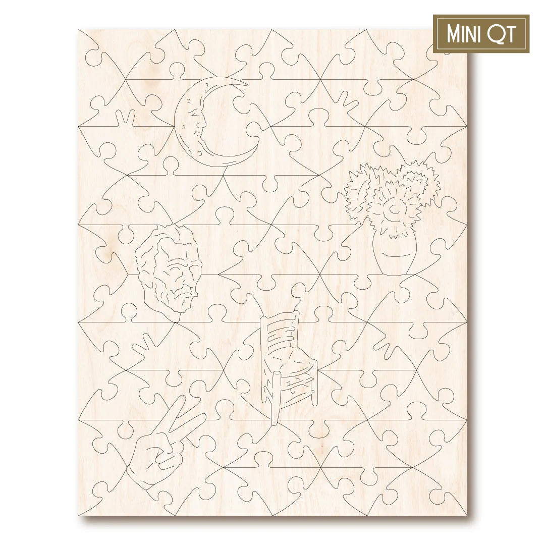 Victory Wooden Puzzles Cafe Terrace At Night Mini QT-Goviers