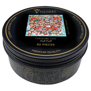 Victory Wooden Puzzles Carolling Cats Mini QT-Goviers