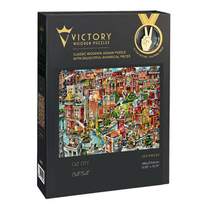 Victory Wooden Puzzles Cat City