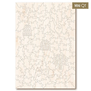 Victory Wooden Puzzles Cat Patisserie MINI QT Jigsaw