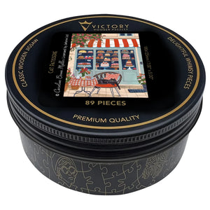 Victory Wooden Puzzles Cat Patisserie MINI QT Jigsaw