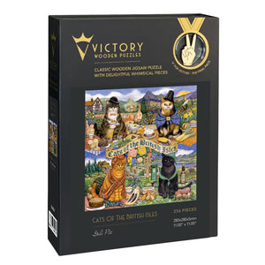 Victory Wooden Puzzles Cats of the British Isles-Goviers