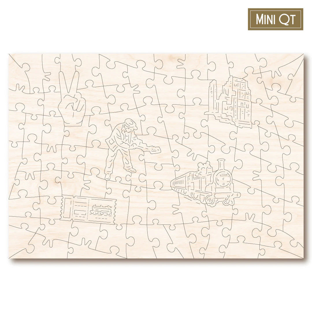 Victory Wooden Puzzles Corfe Castle Station Mini QT Puzzle-Goviers