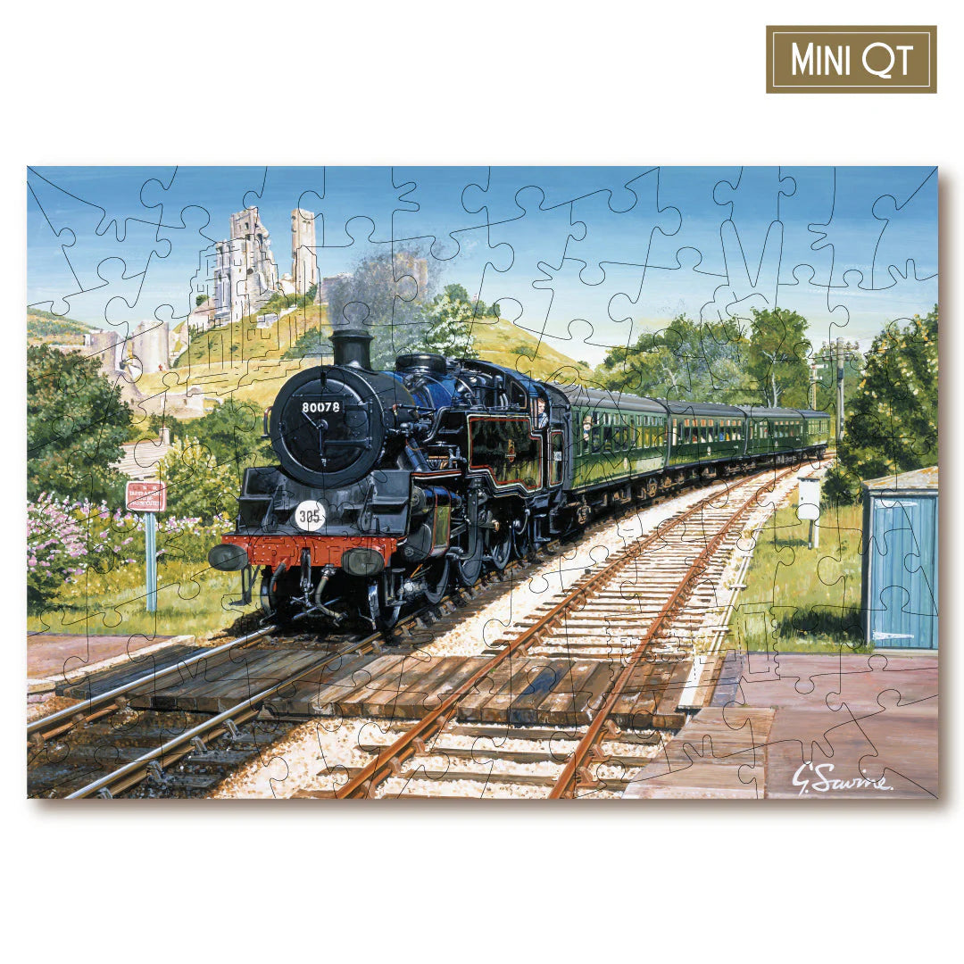Victory Wooden Puzzles Corfe Castle Station Mini QT Puzzle-Goviers