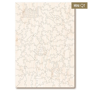 Victory Wooden Puzzles Country Winter Mini QT-Goviers