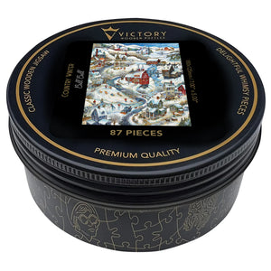 Victory Wooden Puzzles Country Winter Mini QT-Goviers