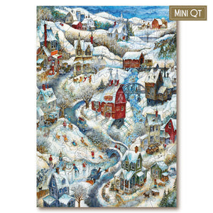 Victory Wooden Puzzles Country Winter Mini QT-Goviers