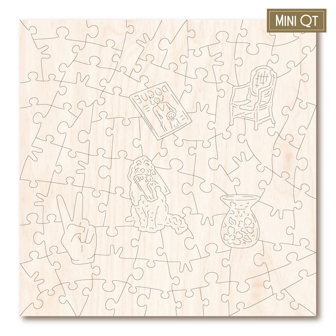 Victory Wooden Puzzles Cover Dog MINI QT Jigsaw-Goviers