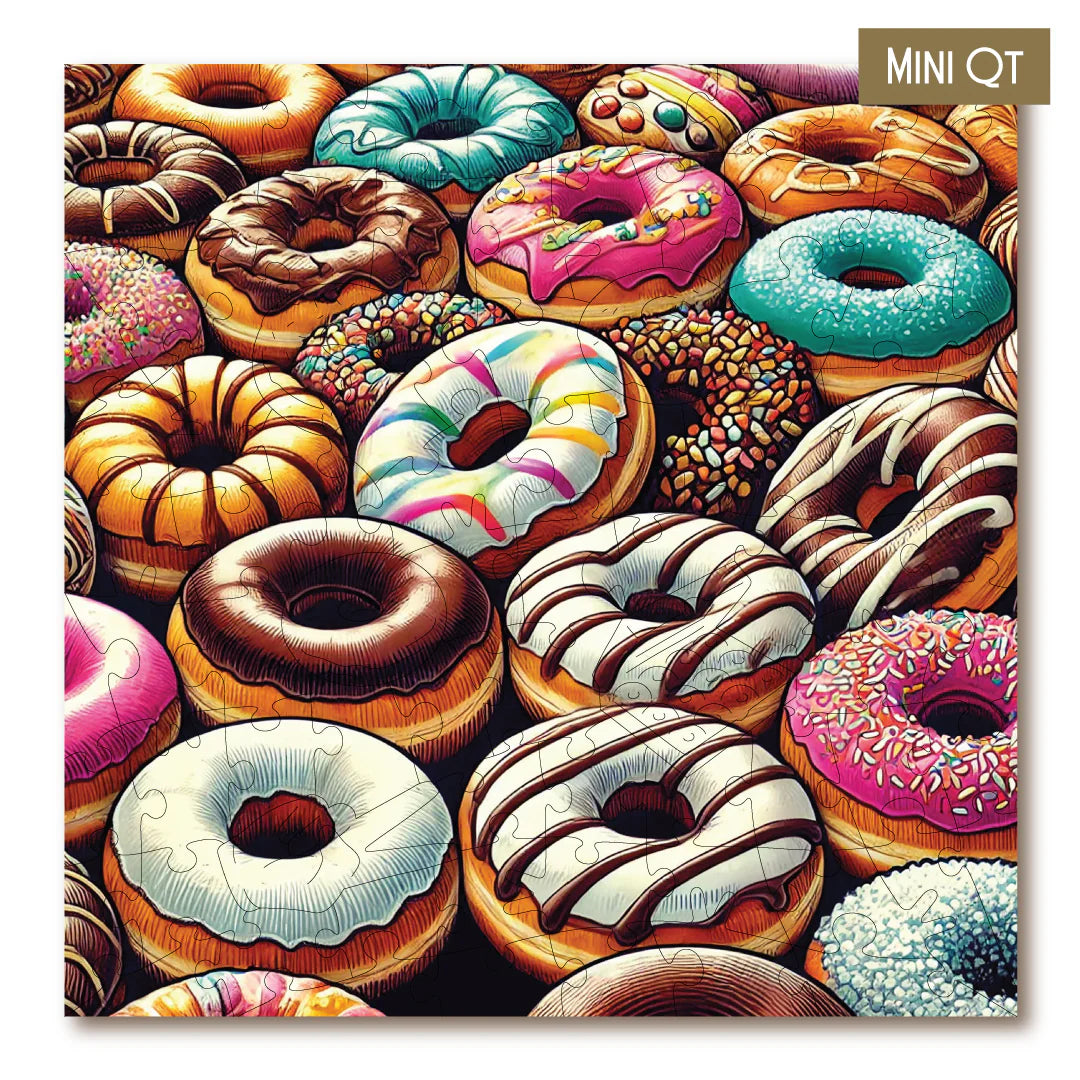 Victory Wooden Puzzles Donuts Mini QT-Goviers