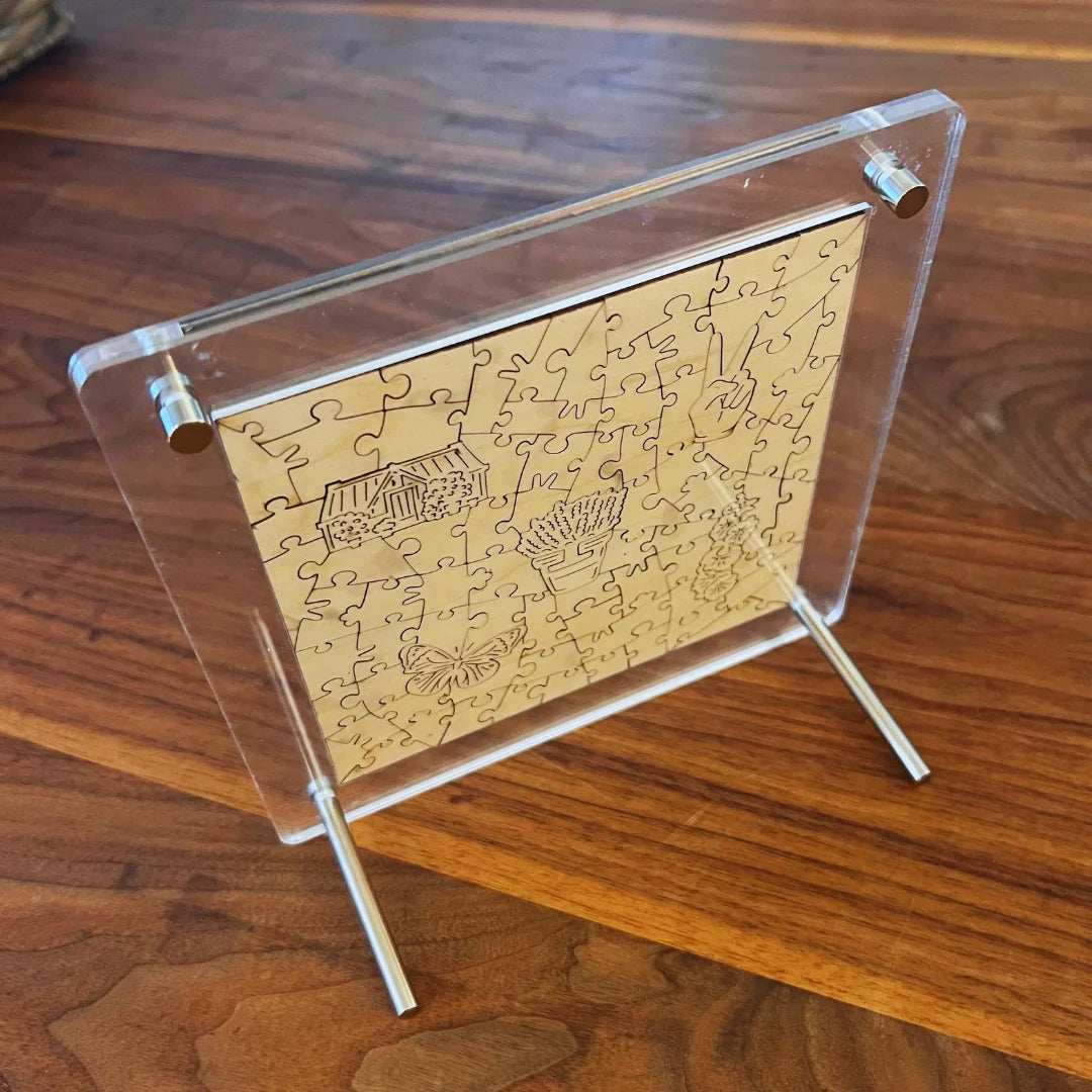 Victory Wooden Puzzles Double Sided Acrylic Frame 140x140mm-Goviers