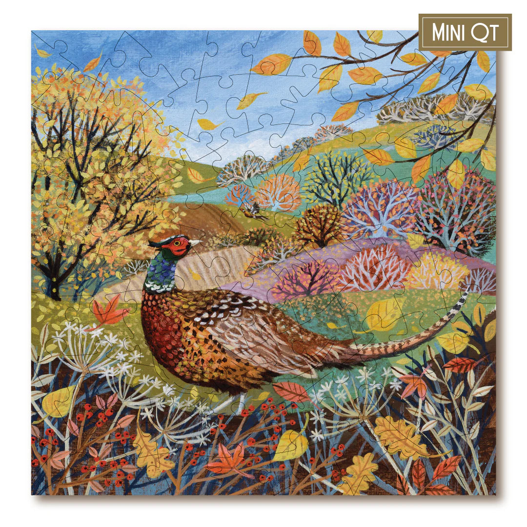 Victory Wooden Puzzles Falling Leaves & Pheasants MINI QT