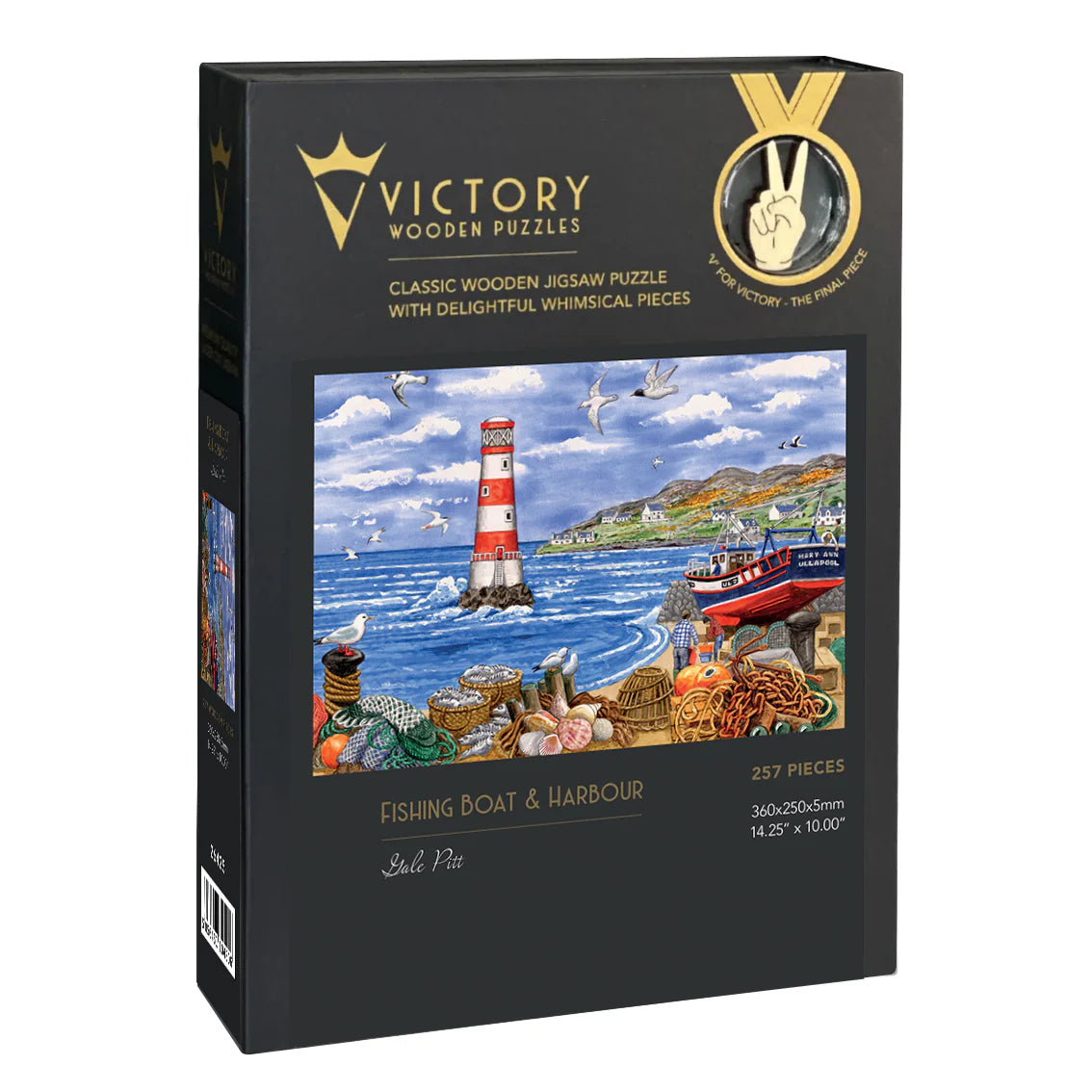 Victory Wooden Puzzles Fishing Boat & Harbour-Goviers