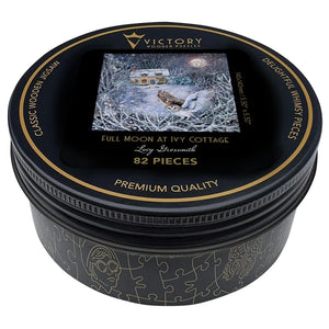 Victory Wooden Puzzles Full Moon At Ivy Cottage MINI QT Jigsaw