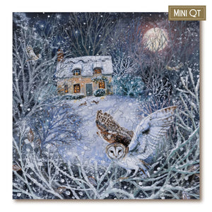 Victory Wooden Puzzles Full Moon At Ivy Cottage MINI QT Jigsaw