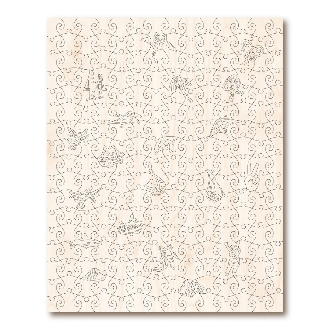 Victory Wooden Puzzles Goldengate Kites-Goviers
