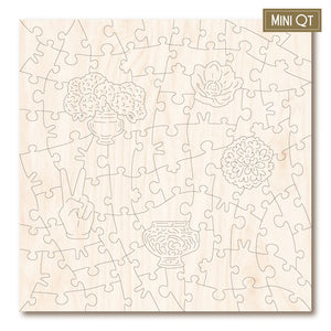 Victory Wooden Puzzles Harmony In Bloom MINI QT Jigsaw-Goviers