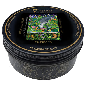 Victory Wooden Puzzles Heron Garden Delights MINI QT Jigsaw