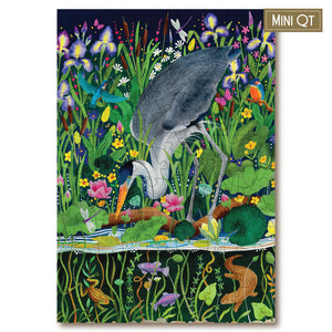Victory Wooden Puzzles Heron Garden Delights MINI QT Jigsaw