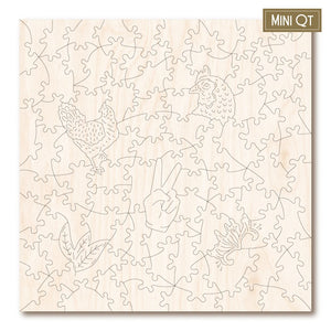 Victory Wooden Puzzles Honeysuckle Hen MINI QT Jigsaw-Goviers
