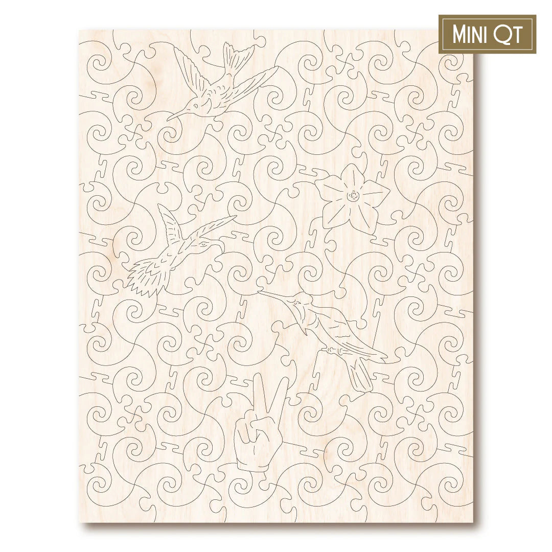 Victory Wooden Puzzles Hummingbirds Mini QT-Goviers