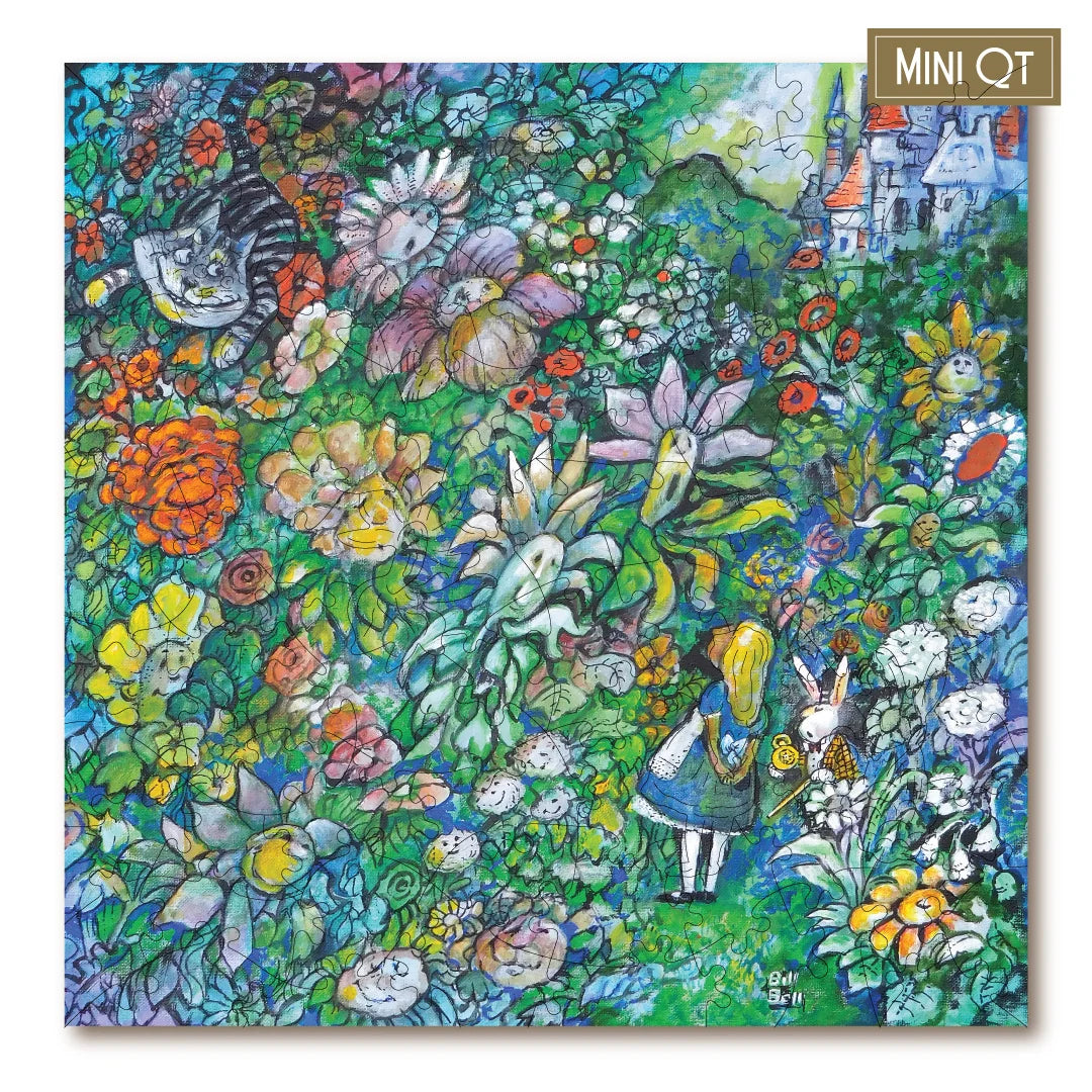 Victory Wooden Puzzles In The Wonderland Garden MINI QT Jigsaw-Goviers