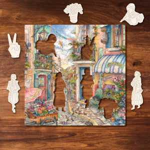 Victory Wooden Puzzles In Town MINI QT-Goviers