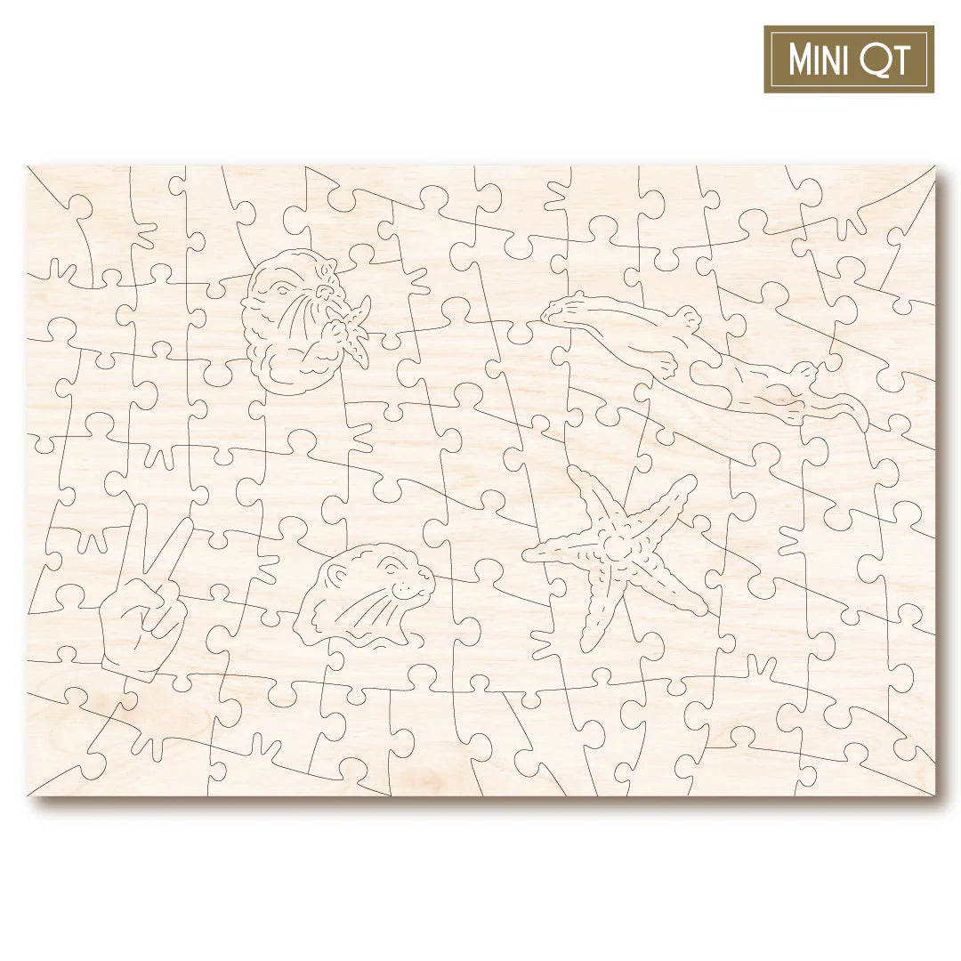 Victory Wooden Puzzles Kiss The Starfish MINI QT-Goviers