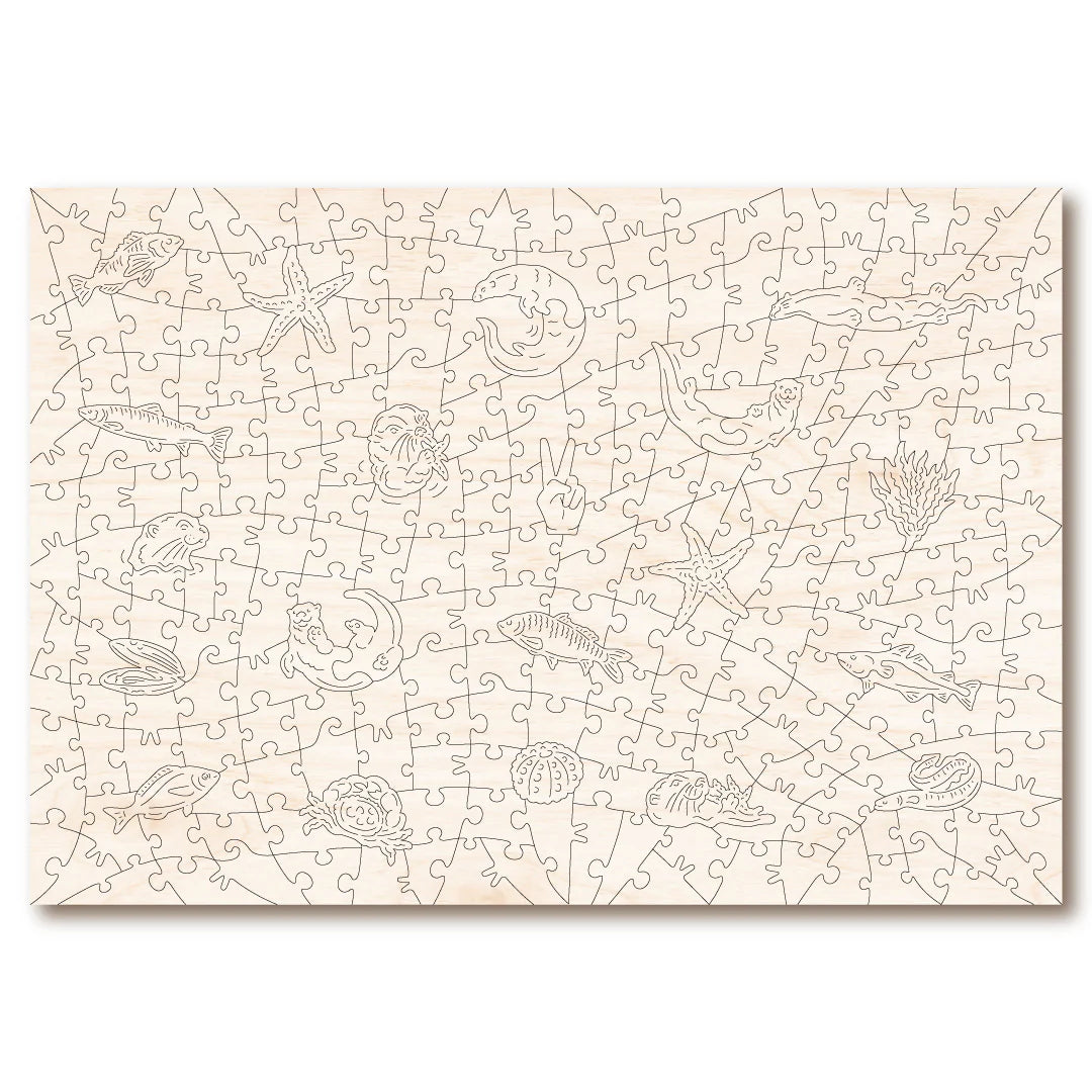 Victory Wooden Puzzles Kiss The Starfish Puzzle-Goviers