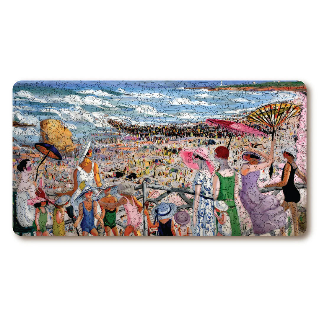 Victory Wooden Puzzles La Grande Plage a Biarritz Artisan Puzzle-Goviers