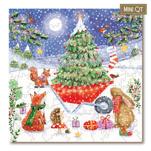 Victory Wooden Puzzles Magical Woodland Christmas MINI QT Jigsaw-Goviers