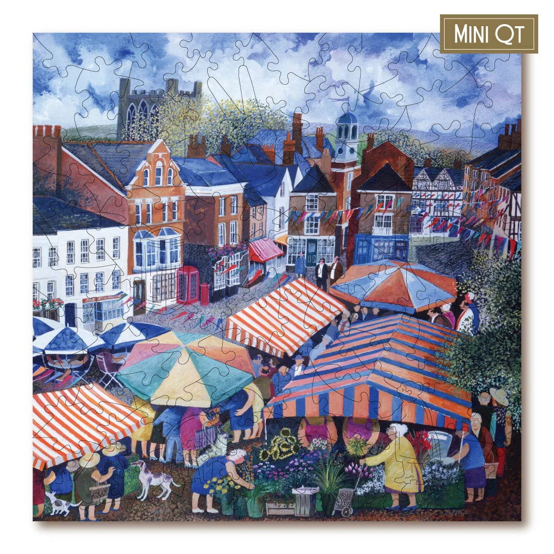 Victory Wooden Puzzles Market Day MINI QT Jigsaw-Goviers