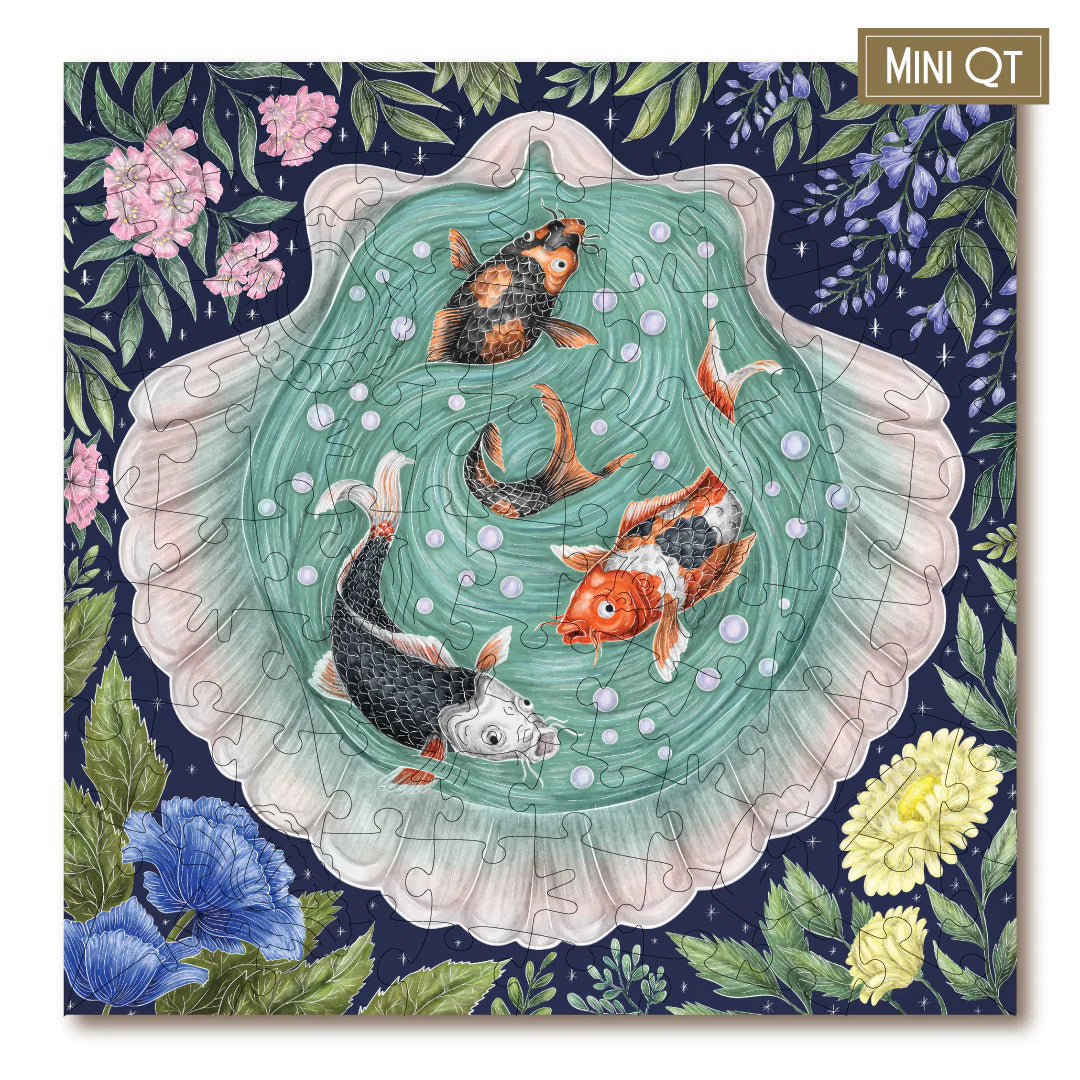 Victory Wooden Puzzles Miniature Koi Garden MINI QT Jigsaw-Goviers