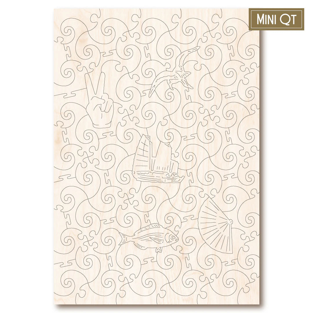 Victory Wooden Puzzles Naruto Whirlpool Mini QT-Goviers