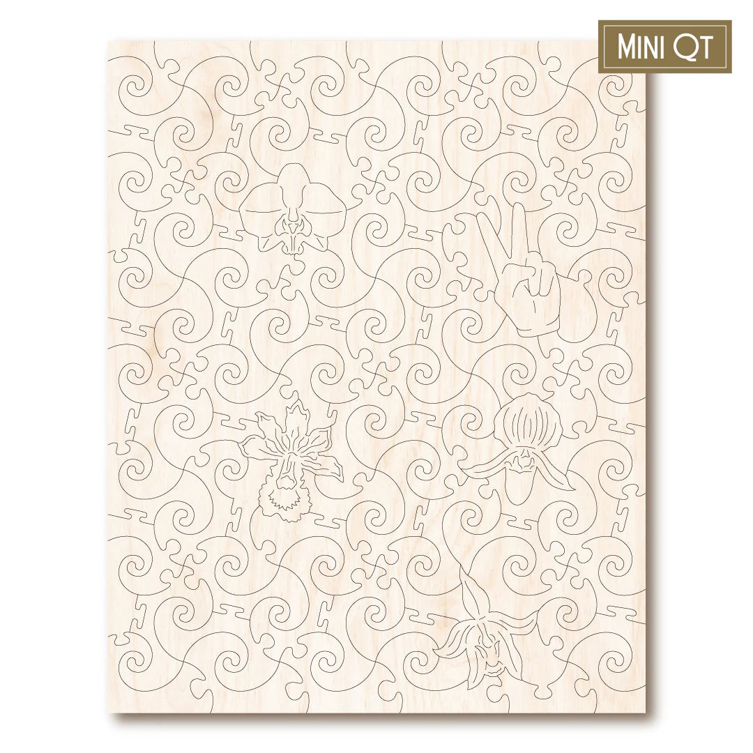 Victory Wooden Puzzles Orchids Mini QT-Goviers