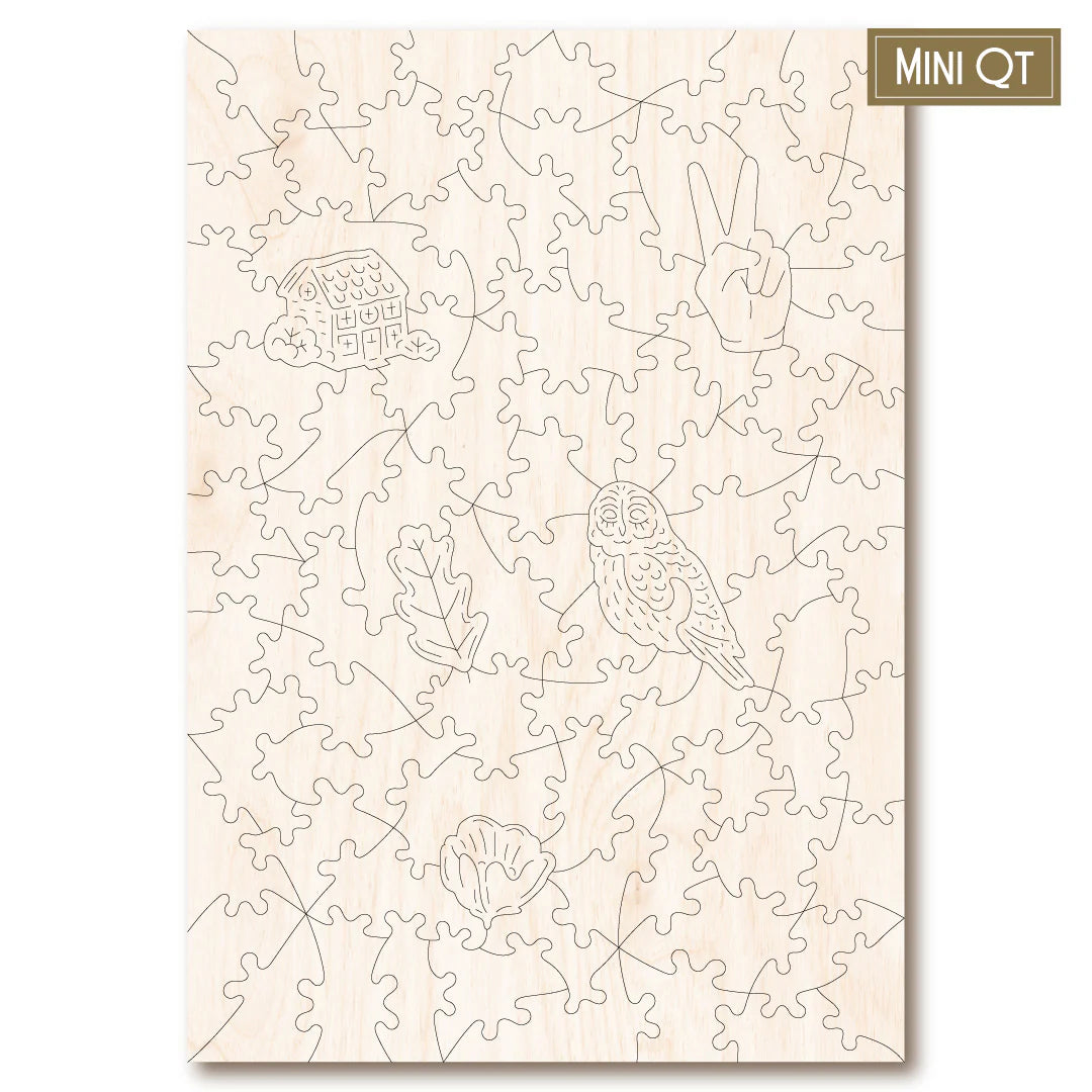 Victory Wooden Puzzles Owl at Sunrise MINI QT Jigsaw-Goviers