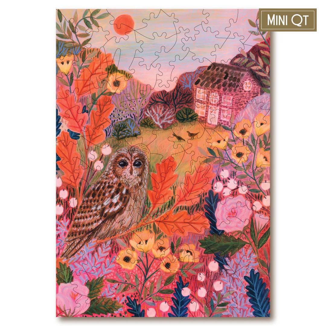 Victory Wooden Puzzles Owl at Sunrise MINI QT Jigsaw-Goviers