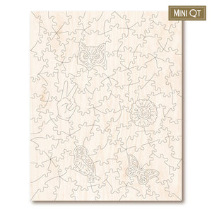 Victory Wooden Puzzles Owls In Bloom MINI QT-Goviers