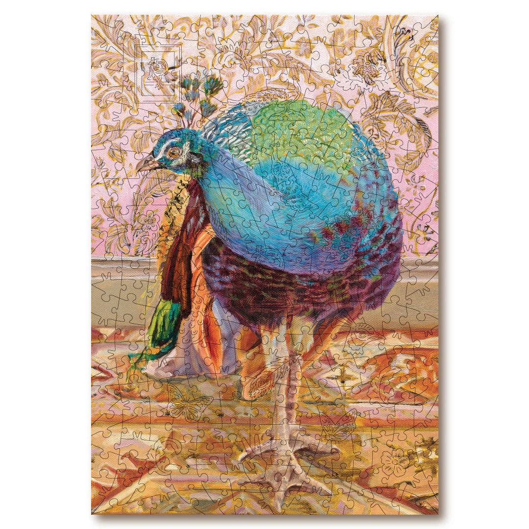 Victory Wooden Puzzles Peacock On Turkish Rug - Goviers of Sidmouth