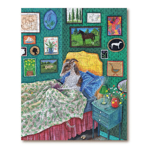 Victory Wooden Puzzles Please Don't Let The Dog In The Bed-Goviers