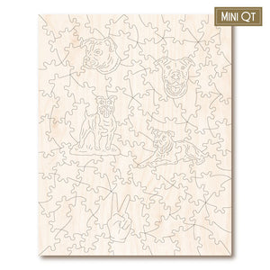 Victory Wooden Puzzles Prismatic Pittie MINI QT-Goviers