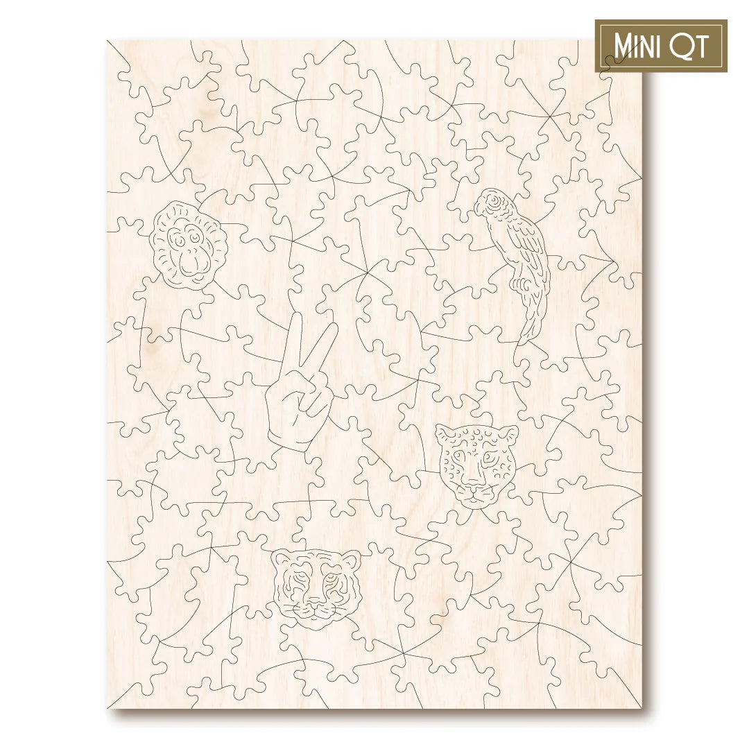 Victory Wooden Puzzles Rainforest MINI QT Jigsaw-Goviers